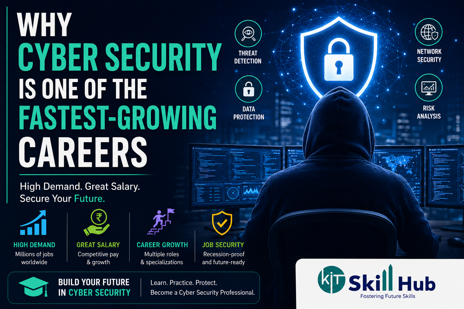 Cyber security career illustration