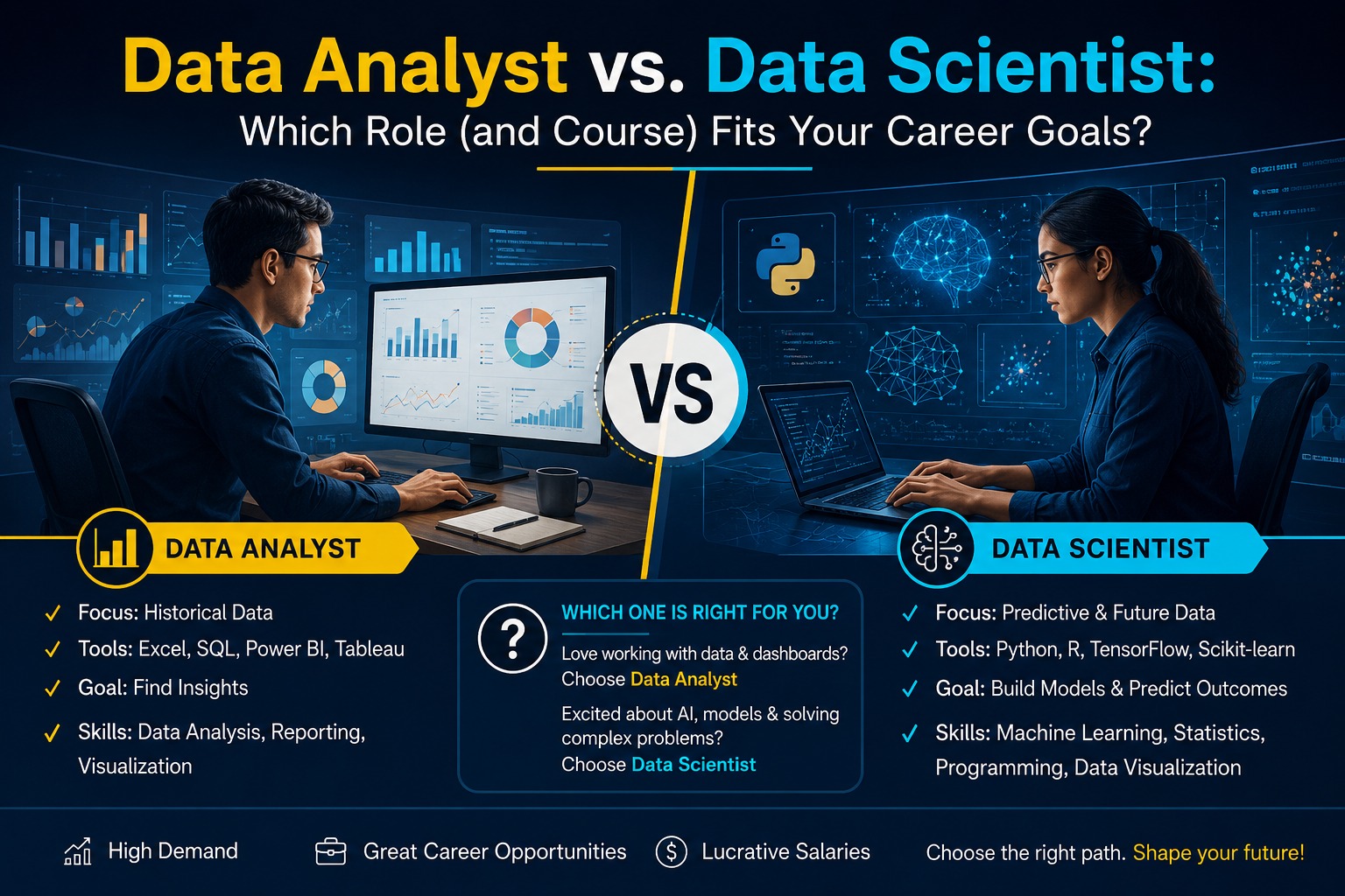 Data Analyst vs Data Scientist