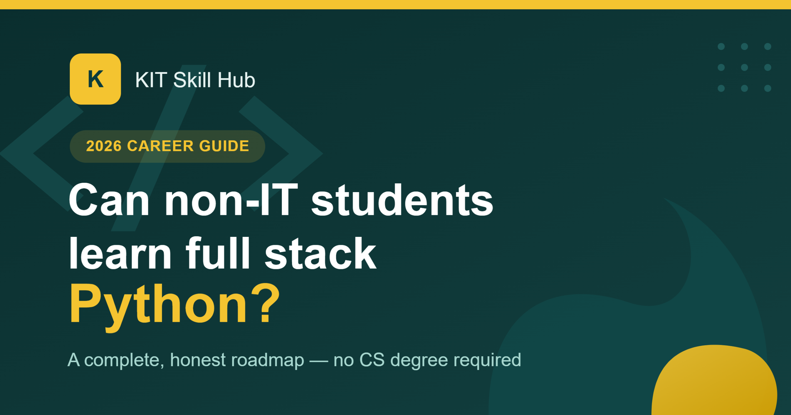 Can Non-IT Students Learn Full Stack Python?