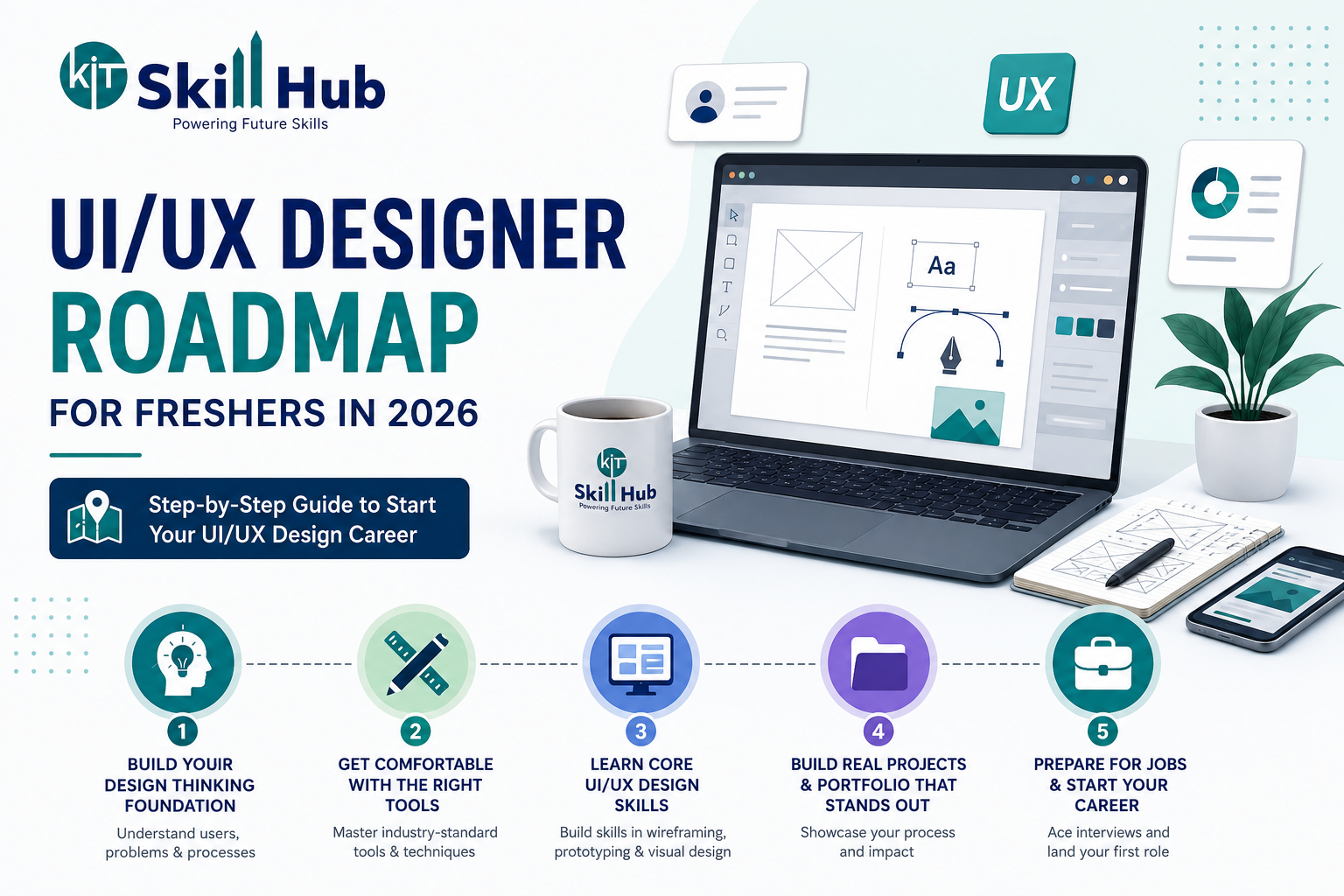 UI/UX Designer roadmap for freshers.