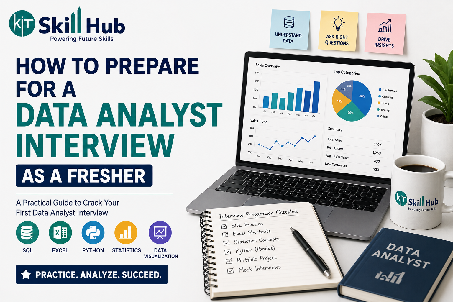 Data analyst interview preparation for freshers.